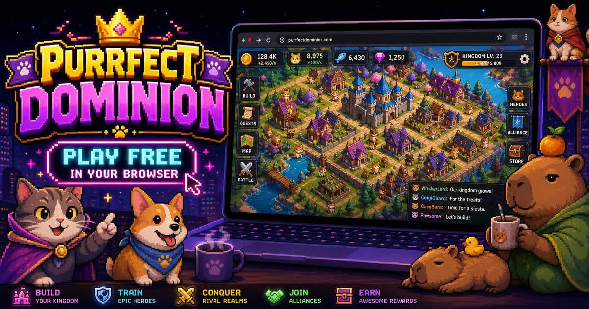 Free online city builder: grow your feline empire